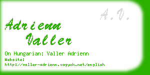 adrienn valler business card